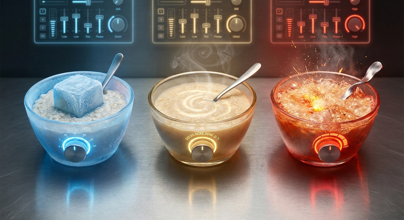 The Goldilocks Zone: Balancing AI Temperature